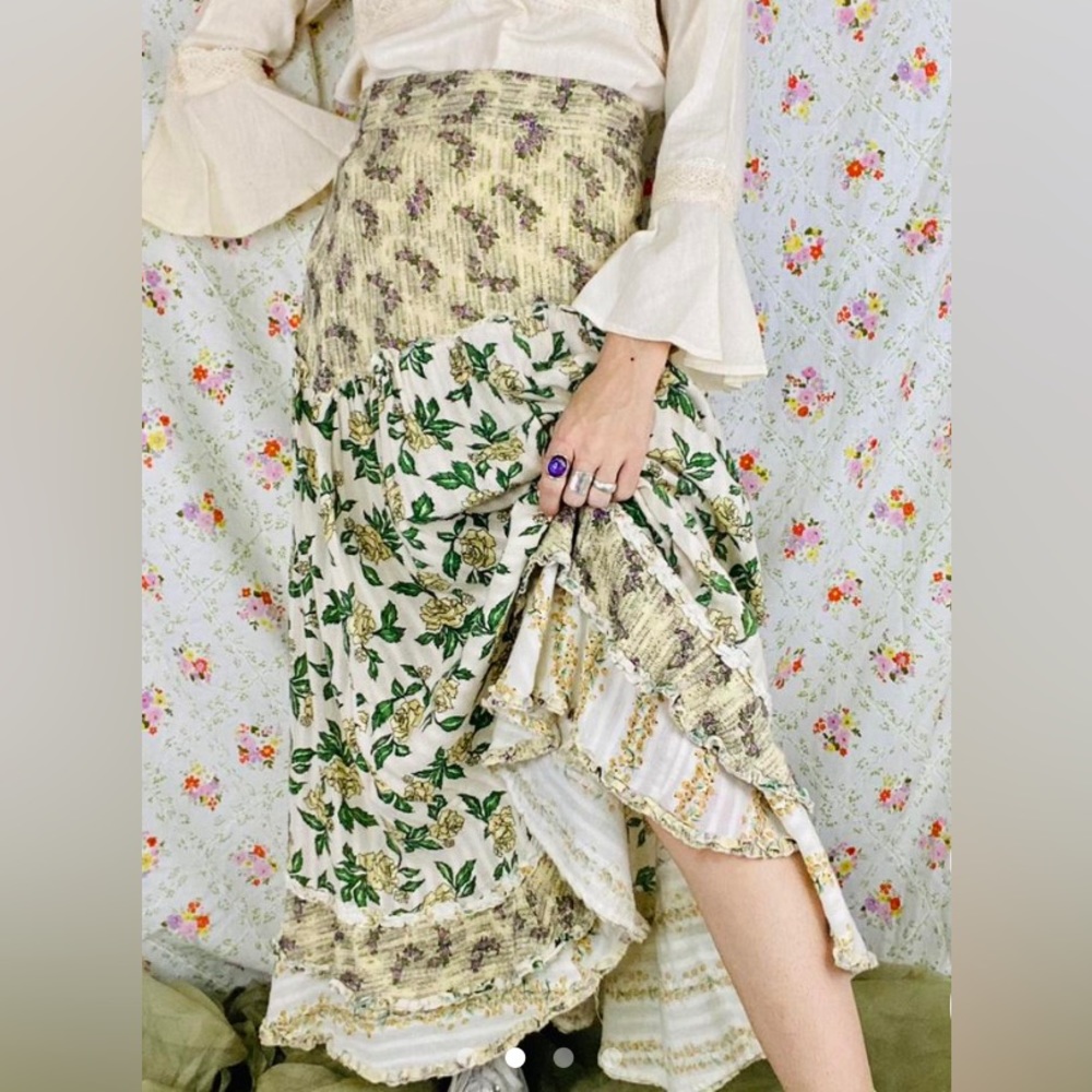 Free People Flower Power Maxi Skirt